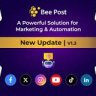 BeePost v2.1 - AI Social Media Management & Content Creation SaaS with Subscription System - nulled
