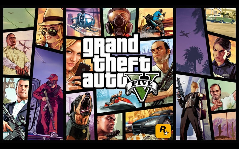 Grand Theft Auto V key art